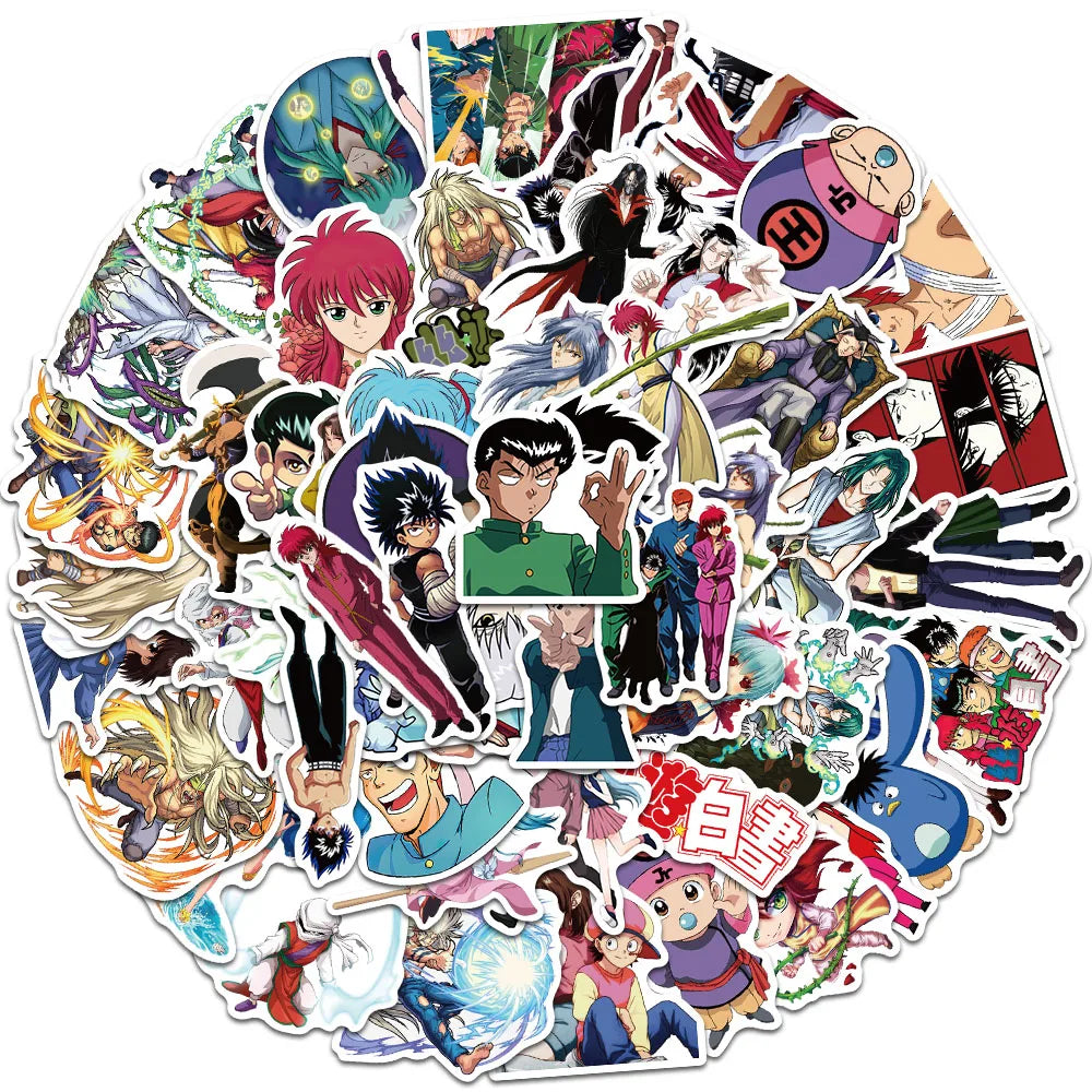 10/50/100pcs Cartoon Anime Stickers Vinyl Waterproof Graffiti For Luggage Phone Notebook Laptop Decals