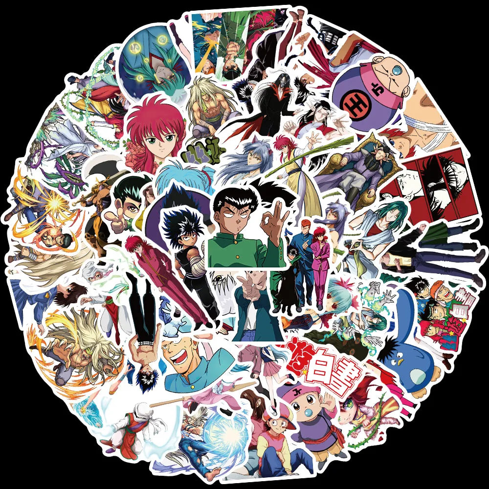 10/50/100pcs Cartoon Anime Stickers Vinyl Waterproof Graffiti For Luggage Phone Notebook Laptop Decals