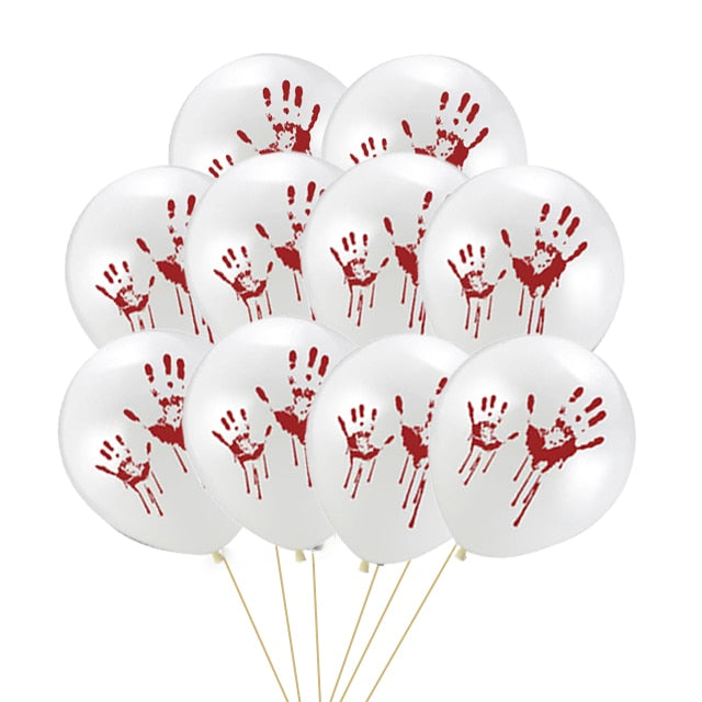 10/30 Uds. Globos de látex de 12 pulgadas para Halloween, calabaza, fantasma, araña, globos de aire para niños, suministro para fiesta de feliz Halloween